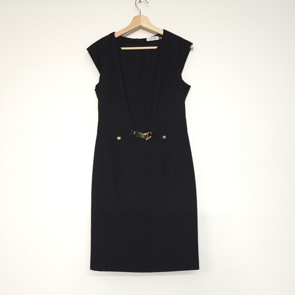Calvin Klein Women's Shift Dress with Gold-ToneHardware, size SP. #13 - Picture 5 of 14